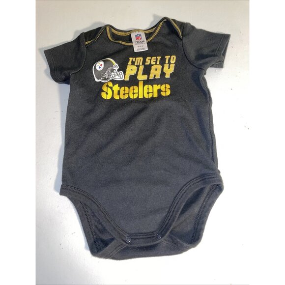 NFL Pittsburgh Steelers Football Baby Infant One Piece NFL Team Apparel 6-12 Mos - Picture 1 of 4